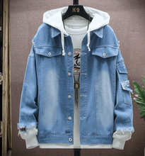 Load image into Gallery viewer, Eastern street x ancient graffiti denim jacket