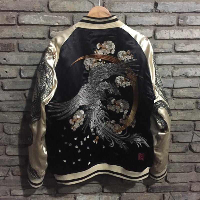 Hyper premium phoenix dragon embroidery sukajan jacket – High Hyper premium phoenix dragon embroidery sukajan jacket – High