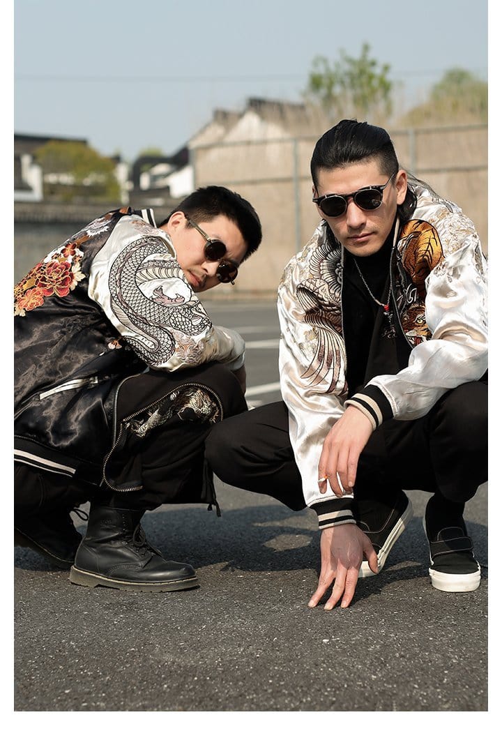 Hyper premium rising phoenix eastern tiger sukajan jacket – High