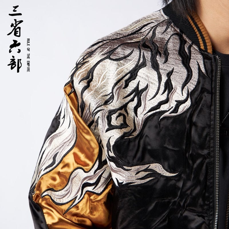 Hyper premium sakura wolf sukajan jacket – High Street Beast Hyper premium sakura wolf sukajan jacket – High Street Beast