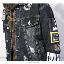 Load image into Gallery viewer, Patched vintage denim jacket