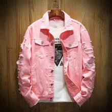 Load image into Gallery viewer, Vintage distressed denim jacket