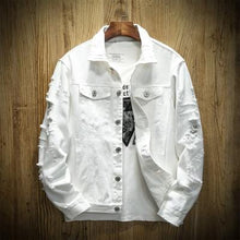 Load image into Gallery viewer, Vintage distressed denim jacket