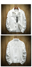 Load image into Gallery viewer, Vintage distressed denim jacket