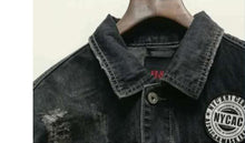 Load image into Gallery viewer, Patched vintage denim jacket