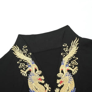 Premium golden dragon kimono