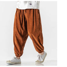 Load image into Gallery viewer, Simple and clean corduroy harem pants