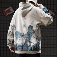 Load image into Gallery viewer, Sansui ink brush pull over hoodie