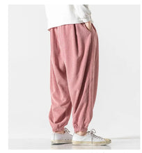 Load image into Gallery viewer, Simple and clean corduroy harem pants