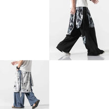 Load image into Gallery viewer, Multi-crane baggy layer harem pants