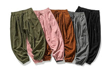 Load image into Gallery viewer, Simple and clean corduroy harem pants