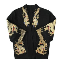 Load image into Gallery viewer, Premium golden dragon kimono