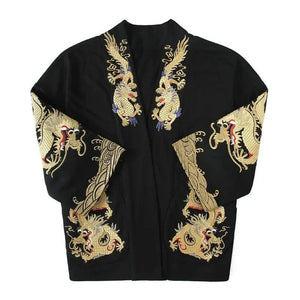 Premium golden dragon kimono