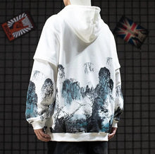 Load image into Gallery viewer, Sansui ink brush pull over hoodie