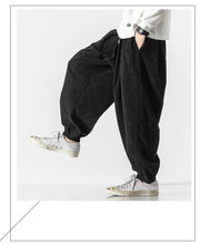 Load image into Gallery viewer, Simple and clean corduroy harem pants