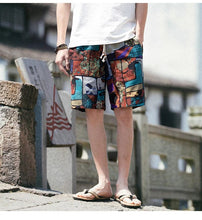 Load image into Gallery viewer, Assorted elastic waist drawstring graphics shorts