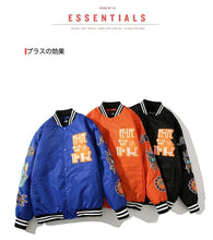 Load image into Gallery viewer, PE-LPE varsity baseball jacket