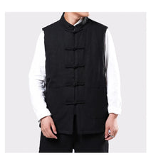 Load image into Gallery viewer, Solid Tang Dynasty vest