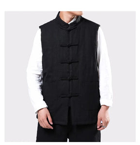 Solid Tang Dynasty vest