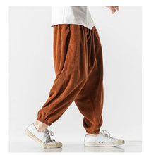 Load image into Gallery viewer, Simple and clean corduroy harem pants
