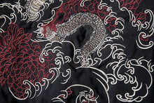 Load image into Gallery viewer, Dragon flame embroidery bomber jacket