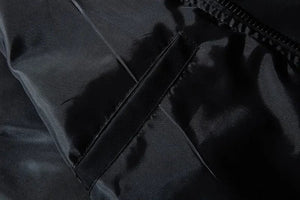 Dragon flame embroidery bomber jacket
