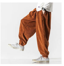 Load image into Gallery viewer, Simple and clean corduroy harem pants