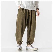 Load image into Gallery viewer, Simple and clean corduroy harem pants