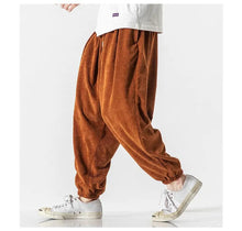 Load image into Gallery viewer, Simple and clean corduroy harem pants