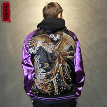 Load image into Gallery viewer, Hyper Premium embroidery carp vs phoenix sakura sukajan jacket