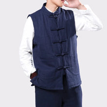 Load image into Gallery viewer, Solid Tang Dynasty vest