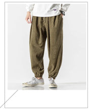 Load image into Gallery viewer, Simple and clean corduroy harem pants