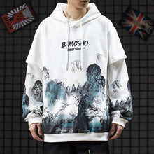 Load image into Gallery viewer, Sansui ink brush pull over hoodie