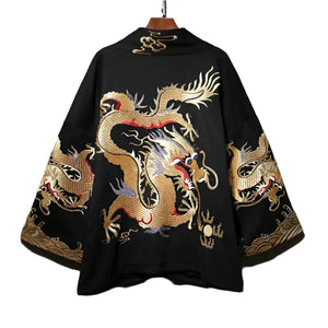 Premium golden dragon kimono