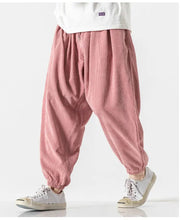 Load image into Gallery viewer, Simple and clean corduroy harem pants