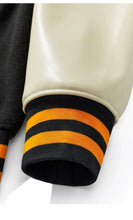 Load image into Gallery viewer, Panda P embroidery varsity baseball style jacket