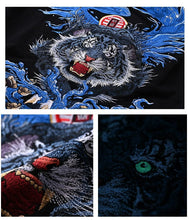 Load image into Gallery viewer, Hyper Premium embroidery blue flamed tiger sweatshirt