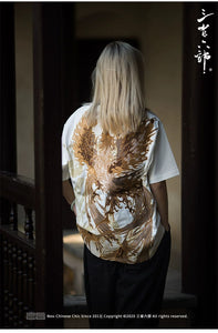 Hyper Premium embroidery rising phoenix T-shirt