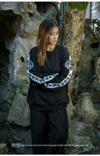 Load image into Gallery viewer, Hyper Premium embroidery blue flamed tiger sweatshirt