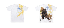 Load image into Gallery viewer, Hyper premium embroidery fierce bear sakura T-shirt