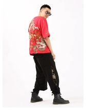 Load image into Gallery viewer, Hyper Premium embroidery golden dragon T-shirt