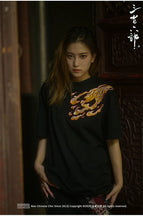 Load image into Gallery viewer, Hyper premium embroidery dragon T-shirt