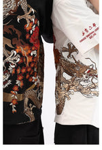 Load image into Gallery viewer, Hyper Premium embroidery golden dragon T-shirt