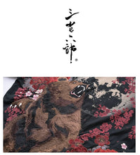 Load image into Gallery viewer, Hyper premium embroidery fierce bear sakura T-shirt