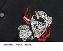 Load image into Gallery viewer, Premium oni sword varsity baseball jacket