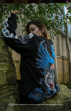 Load image into Gallery viewer, Hyper Premium embroidery blue flamed tiger sweatshirt