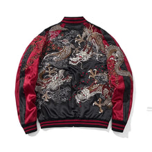 Load image into Gallery viewer, Premium triple dragon embroidery sukajan jacket