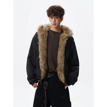 Load image into Gallery viewer, Reversible vintage faux fur jacket