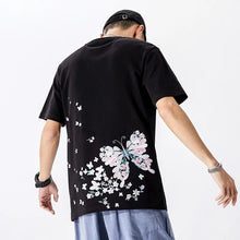 Load image into Gallery viewer, Embroidery butterflies T-shirt