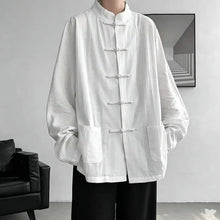 Load image into Gallery viewer, "Qīnglán" baggy Tang shirt